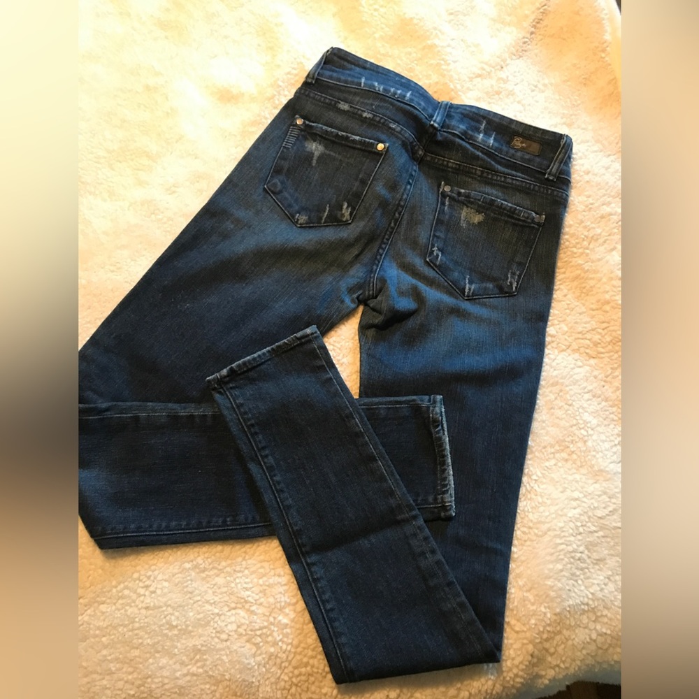 PAIGE “SWALL” PREMIUM Dark Denim Jeans